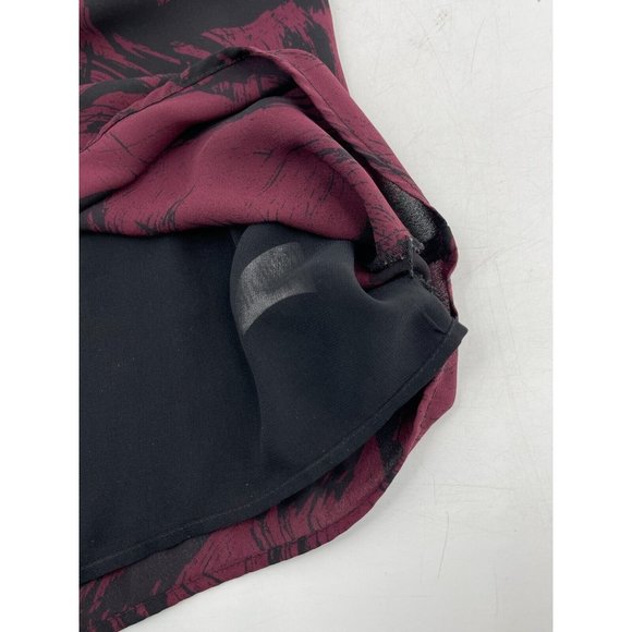 Dalia Women's Burgundy Black Cami Tank Top Spaghetti Straps Size Medium - Picture 6 of 10